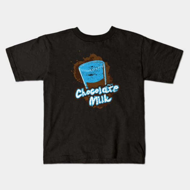 Chocolate Milk Kids T-Shirt by Commykaze